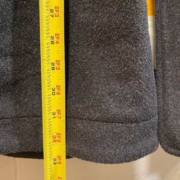 Vintage Pendleton Charcoal Gray Wool Lined Classic Campbell Pea Coat Women XL - Picture 12 of 13